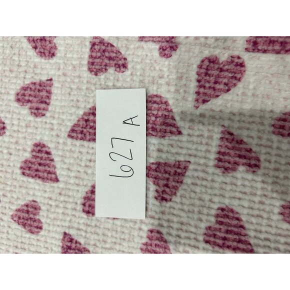 Karen Neuburger Heart Print Zip Front Tunic Medium Cotton Blend Waffle Knit - Picture 9 of 10